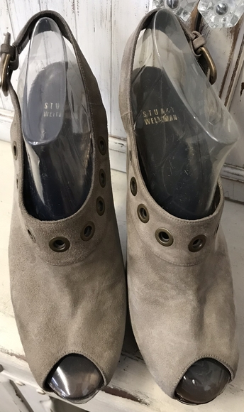 Stuart Weitzman Open Toe Heels - Picture 2 of 3